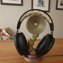 bulle écouteurs supporter titulaire soutien belle cadeau casque musique biologique 3d print model - Mito3D