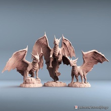 adult copper dragon 3 models store dragons dungeons miniatures rpg tabletop d&d dnd 3d print model - Mito3D