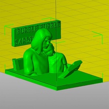 slow fictiojn - reprint white support 3d print model - Mito3D