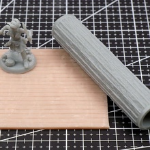 wood floor texture rollers rpg terrain roller 3d print model - Mito3D