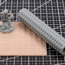 tile roof texture roller rpg terrain 3d print model - Mito3D