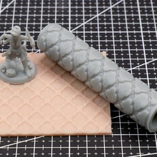 banded wood texture roller rpg terrain 3d print model - Mito3D