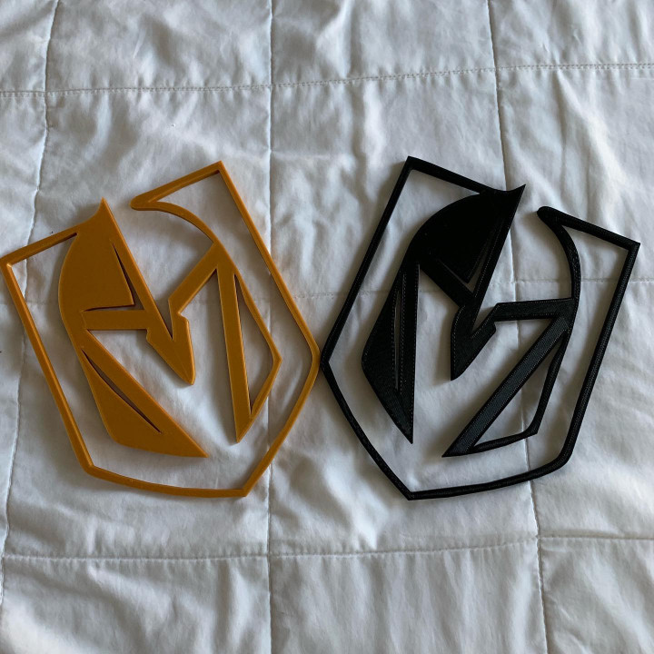 vegas golden knights logo logos sports hockey team vgk 3D print model - Mito3D