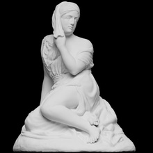 figura odalisca scansione arte femmina scultura calcolo marmo francese nudo 3dprinting italiano fotogrammetria private collection 3d printable pajou 3d print model - Mito3D