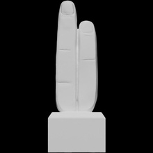 gözcü two finger muska taramak Afrika Mısır parmak el taş firavun fotogrametri private collection late period Openglam Christies 3d print model - Mito3D