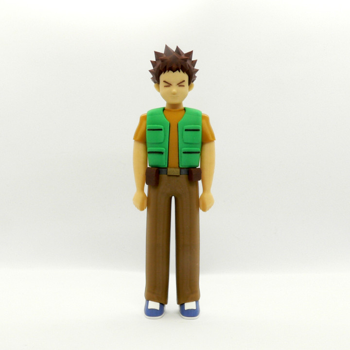 brock fan art cartoon pokemon boy 3D print model - Mito3D