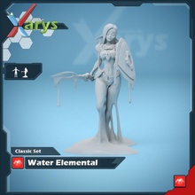 female water elemental tabletop armor waterelemental 3d print model - Mito3D