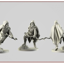 rogue tabletop barbarian diablo mini rpg toys character hunter assassin throwing boardgame bow creed bandit hunting thief rapier pg arcery cmon 3d print model - Mito3D