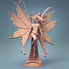 Fée table impression elfe femelle aile ailes Seigneur lutin lotp 3d print model - Mito3D