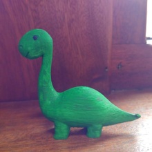 diplodocus cuello niño llamadas dinosaurio 3d print model - Mito3D