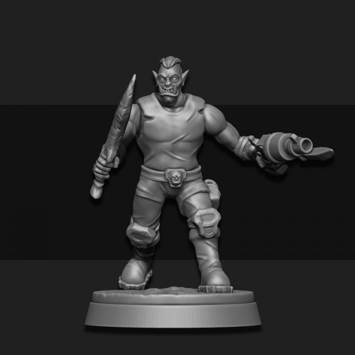 orc Corsário masculino 02 tampo mesa miniatura scifi jogo guerra fundição sarks 3D print model - Mito3D