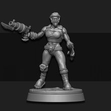 orc raider female 02 tabletop warhammer miniature scifi wargame foundry sarks 3d print model - Mito3D