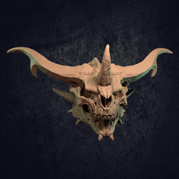 dragon skull 1 store boss creature dragons dungeons epic head monster prize rpg terrain trappers talisman patreon dnd pathfinder scatter ttrpg lodge 3D print model - Mito3D