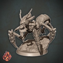 ankheg warrior 2 tabletop creature god wargames miniature insects dnd pathfinder tabletopgames foundry crippled crippledgodfoundry crippledgod insectoids 3d print model - Mito3D