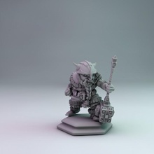 nain guerrier table bataille casque nano bague viking marteau guerre miniature Seigneur lotr jeu plateau Gimli affrontement roux 3d print model - Mito3D
