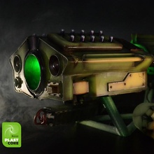 tossico vendicatore pesante pistola cosplay sci fi arma cannone fucile launcher radioattivo missile postapo apocalisse 3d print model - Mito3D