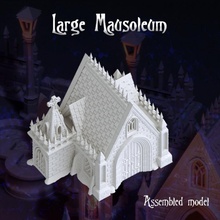large mausoleum tabletop gothic cemetery graves 3d print model - Mito3D