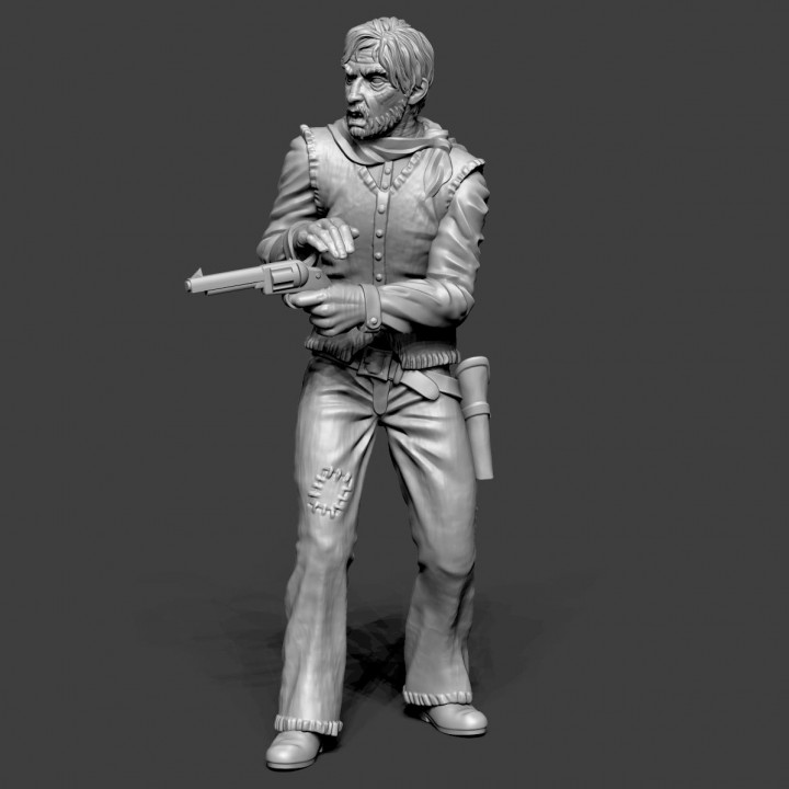 haydut 1 masaüstü kovboy batı silahşör 3D print model - Mito3D