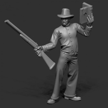 reverend shepard tabletop priest firefly cowboy cleric browncoat western preacher browncoats 3d print model - Mito3D