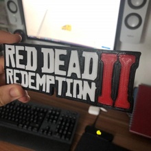 red dead redemption 2 logo fan art dutch van rockstar der arthur morgan linde 3d print model - Mito3D