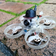 goober snapback hat cap decoration fpv drone tiny peak whoop silly newbeedrone 3d print model - Mito3D