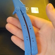 kelebek bıçak 3d print model - Mito3D
