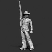 homens lei deputado 2 tampo mesa espingarda vaqueiro prospector ocidental xerife atirador 3d print model - Mito3D