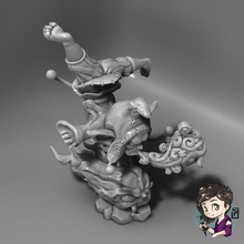 berr goblin mago tampo mesa Dragão figura fumaça Magia miniatura ar d dnd animador npc dugneon artista 3d print model - Mito3D