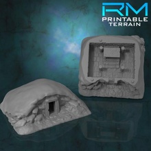 stormguard undone uffmoor barrows tabletop fantasy terrain wargaming barrow d&d hill scenery 3d print model - Mito3D