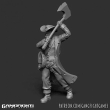 Clarkson masaüstü avcı kovboy batı şerif kanun adamı 3d print model - Mito3D