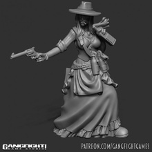 Janey tonnelle table cowgirl occidental Pistolero Moonshiner 3d print model - Mito3D