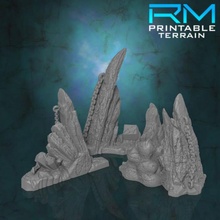 stormguard annullato unito roccia affioramenti tavolo fantasia terreno wargaming d scenario Catene spargere 3d print model - Mito3D