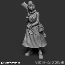 lily tabletop medic cowgirl western nurse 3d print model - Mito3D