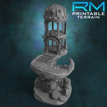 guarda tempestade desfeito Quivira perdido têmpora tampo mesa construção fantasia terreno torre jogos guerra d ruínas cenário 3d print model - Mito3D