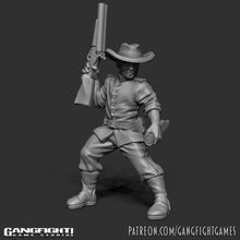 sargento conores tampo mesa União confederado ocidental acw 3d print model - Mito3D