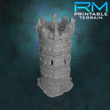 guarda tempestade desfeito biringan torre desespero tampo mesa construção fantasia pedra terreno jogos guerra d cenário 3d print model - Mito3D