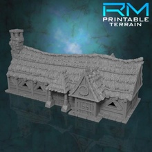 garde tempête défait uffmoor druides cabine table bâtiment fantaisie maison terrain wargaming paysage chaume 3d print model - Mito3D