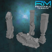 stormguard undone biringan ancient pillars tabletop fantasy pillar terrain wargaming d&d scenery scatter 3d print model - Mito3D