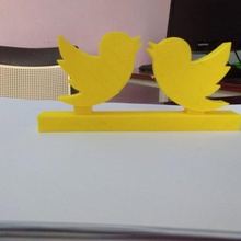 love birds flashforge blender inkscpe 3d print model - Mito3D