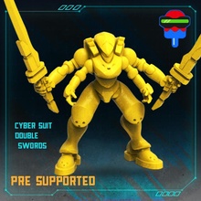 cyberpunk battaglia spade tavolo mecha mech abiti armature 3d print model - Mito3D