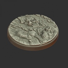 miniature base 26 50mm tabletop digital3d boardgame realism toys collectibles miniatures bases diorama landscapes sculpting zbrush 3d print model - Mito3D
