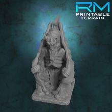 guardia tormenta deshecho biringan estatua mesa terreno juego guerra d paisaje dispersión 3d print model - Mito3D