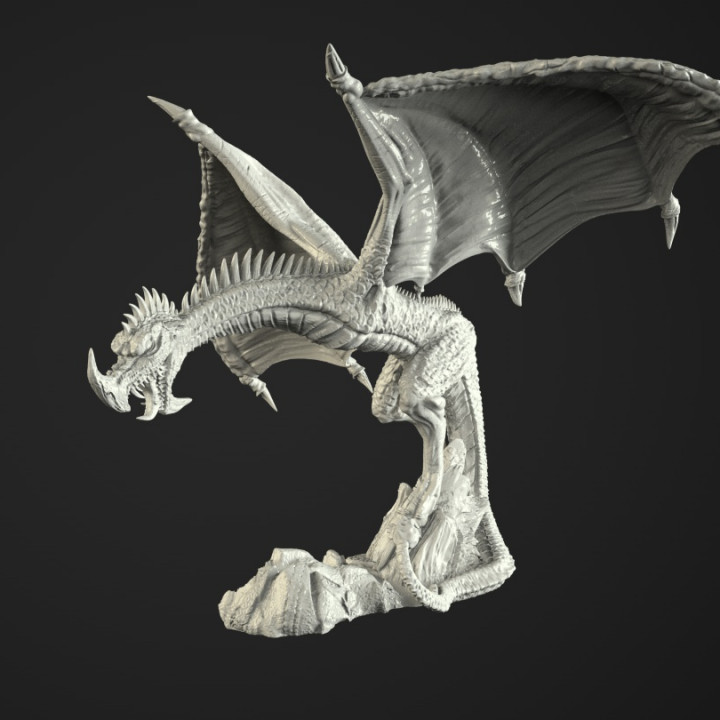 Wyvern Tischplatte Kreatur Drachen Epos Spiel Eidechse Monster Kriegshammer Throne Kriegsspiel Verlies Erpel Pfadfinder Wyrm Konfrontation Wyvarn 3D print model - Mito3D