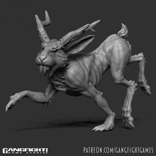 chacalope 1 table monstre occidental cryptid 3d print model - Mito3D
