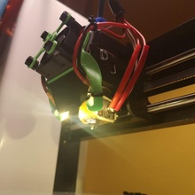 monoprice select mini v2 - hotend led lights 3d print model - Mito3D