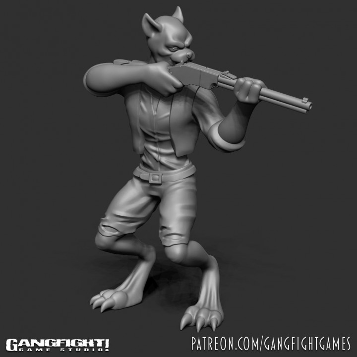 snarlfang store western werecat cryptid lycanthrope 3D print model - Mito3D