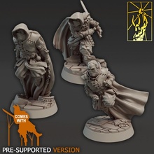dragon empire ninjas tabletop miniatures ninja shadow forge titan warriors 3d print model - Mito3D