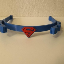 Super Girl visage bouclier visière ventilateur art Superman coronavirus covid 19 ppe 3d print model - Mito3D