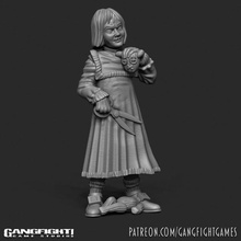 black eyed child 3 tabletop monster kid western cryptid 3d print model - Mito3D