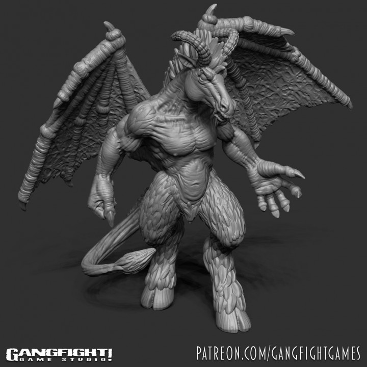 jersey devil tabletop demon monster cryptid 3D print model - Mito3D
